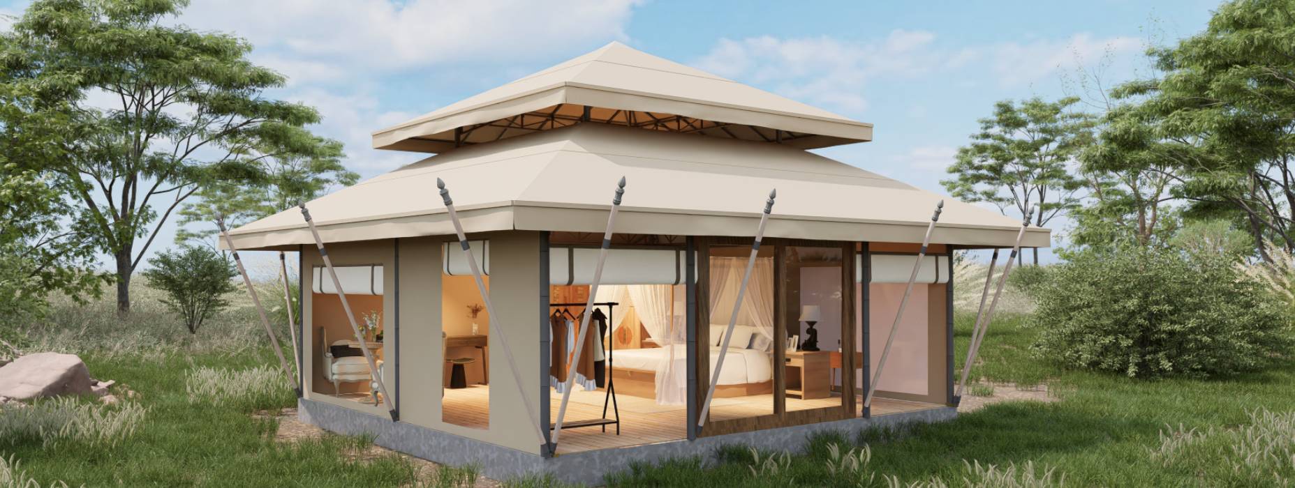 井冈山市户外野奢帐篷